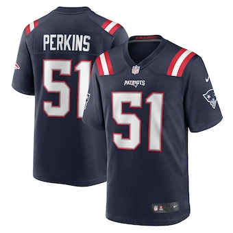 mens nike ronnie perkins navy new england patriots game jers